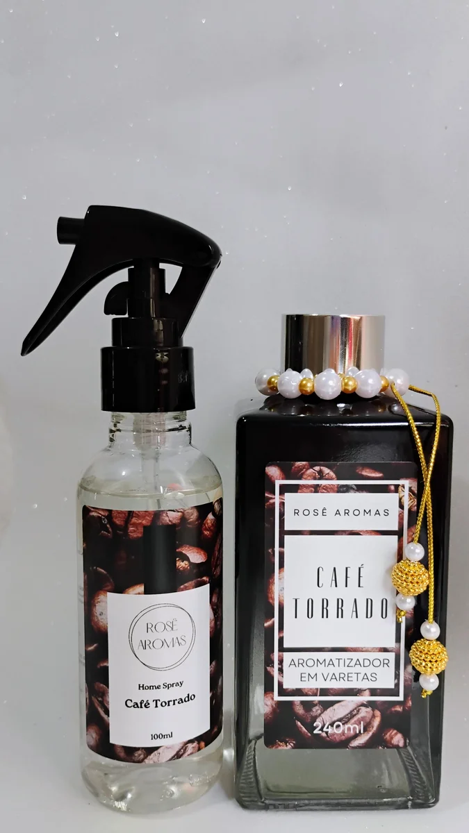 Kit de Home spray de café torrado 100ml + Difusor de varetas café torrado 240ml