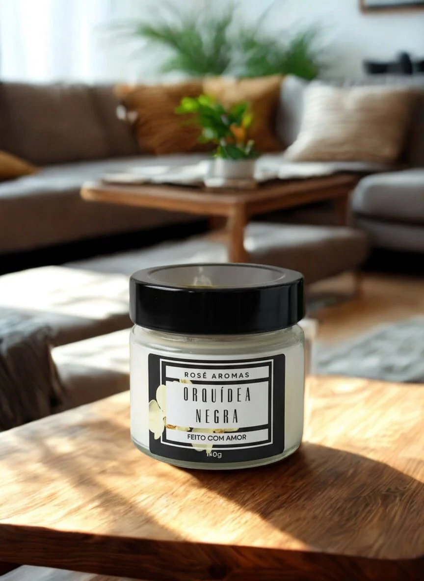 Vela Aromática Orquídea Negra 140g