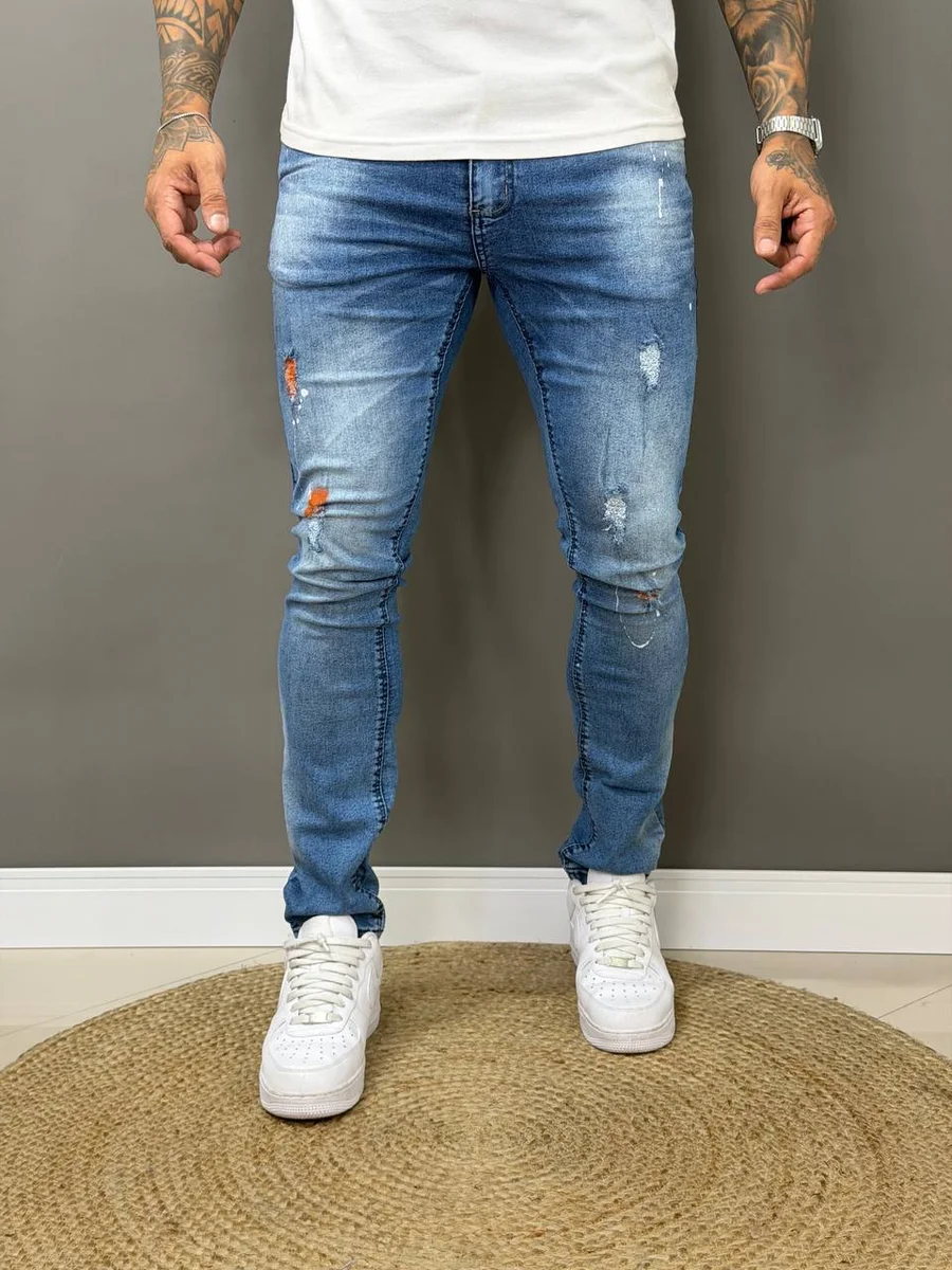 Calça Jogador detalhada (laranja)