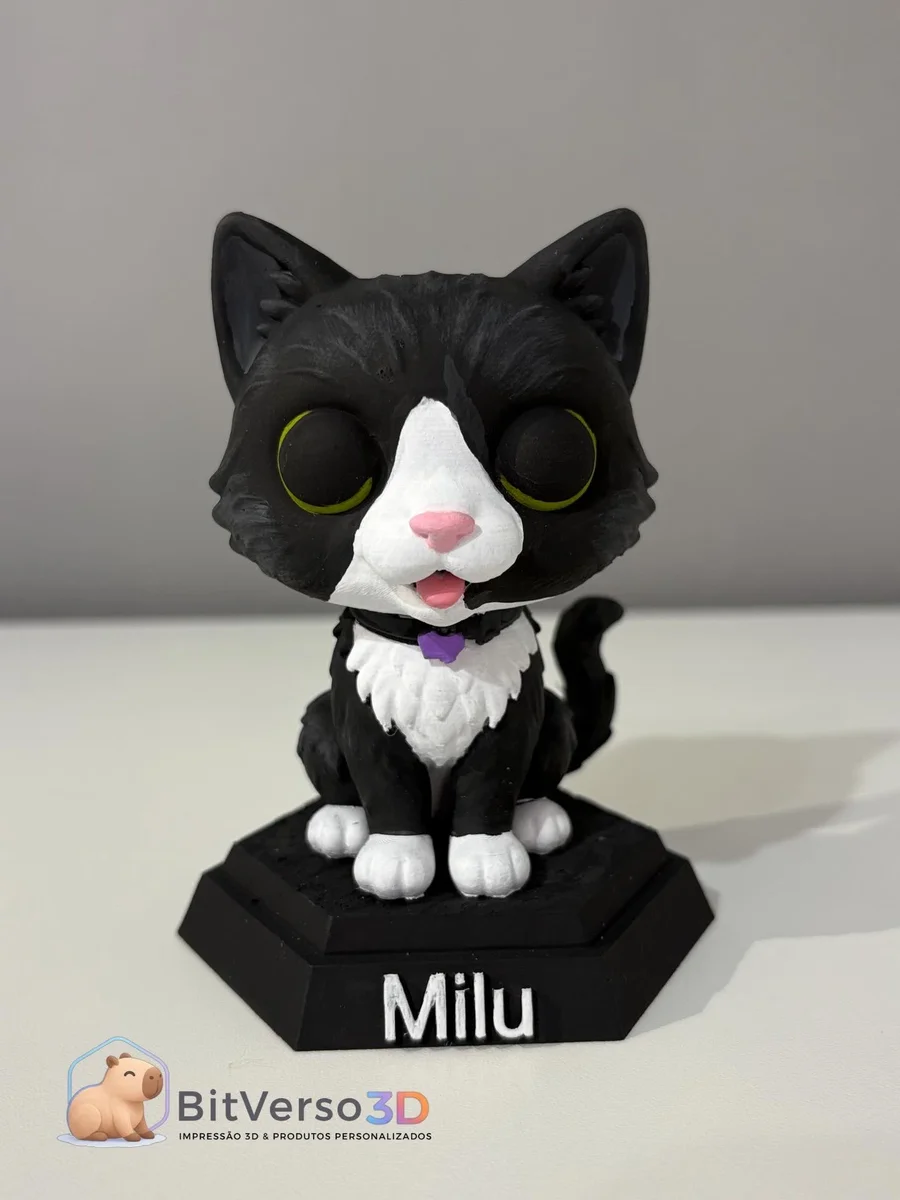 🐾 🤎 FUNKO POP PET PERSONALIZADO (Base + nome) – 10CM