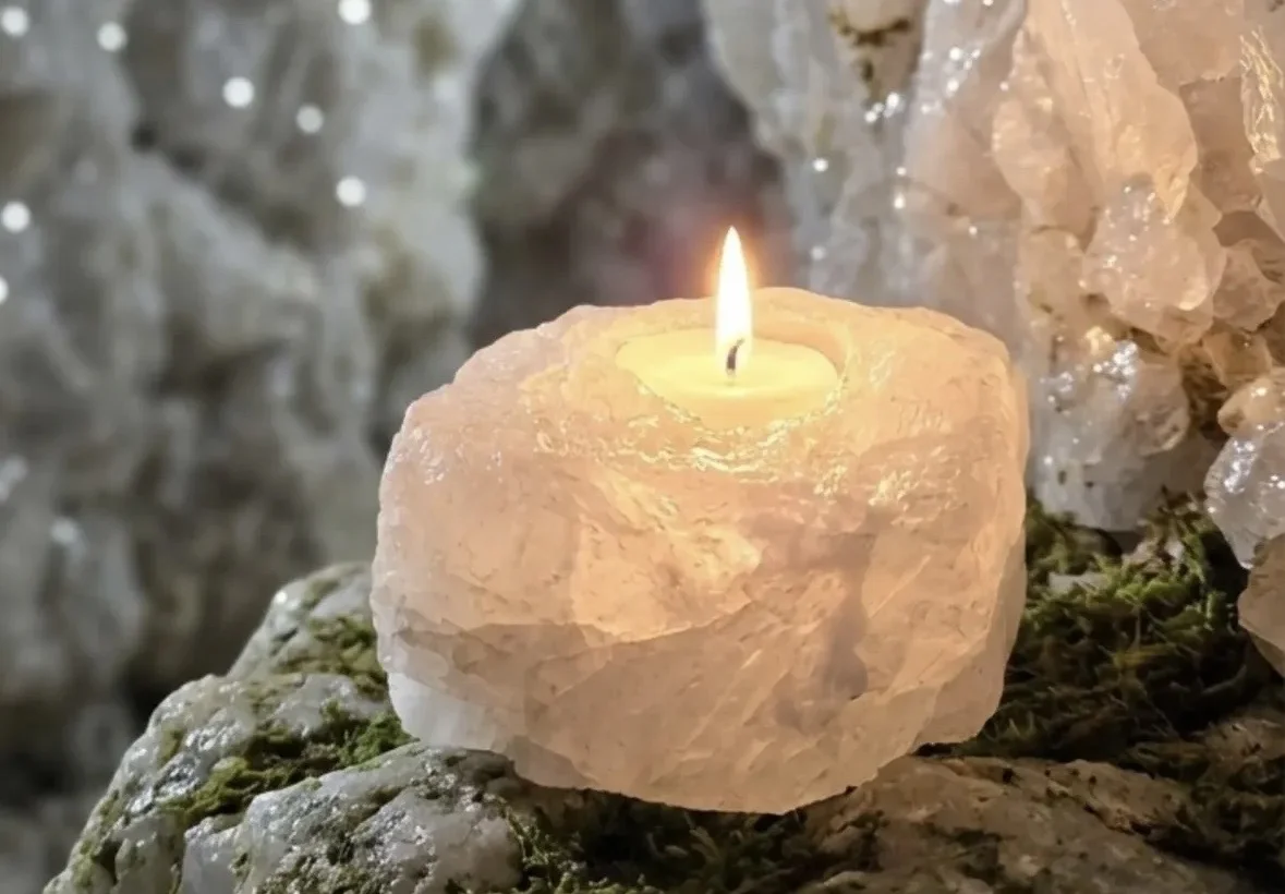 Vela aromática em quarto