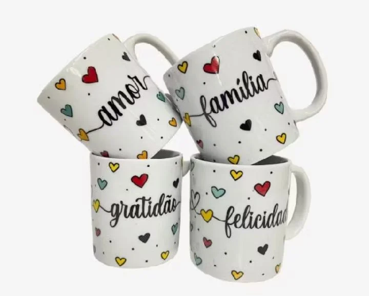 Caneca com uma única escrita