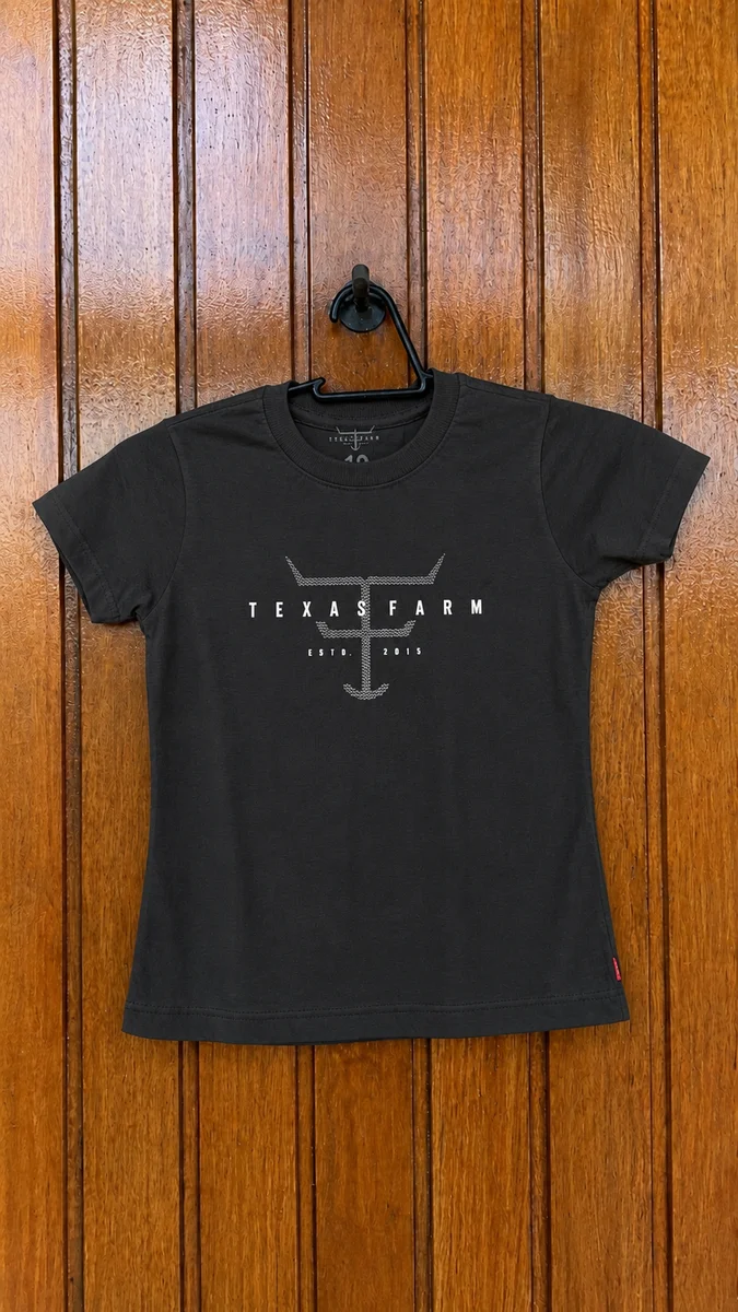 Camisa Infantil- Preta