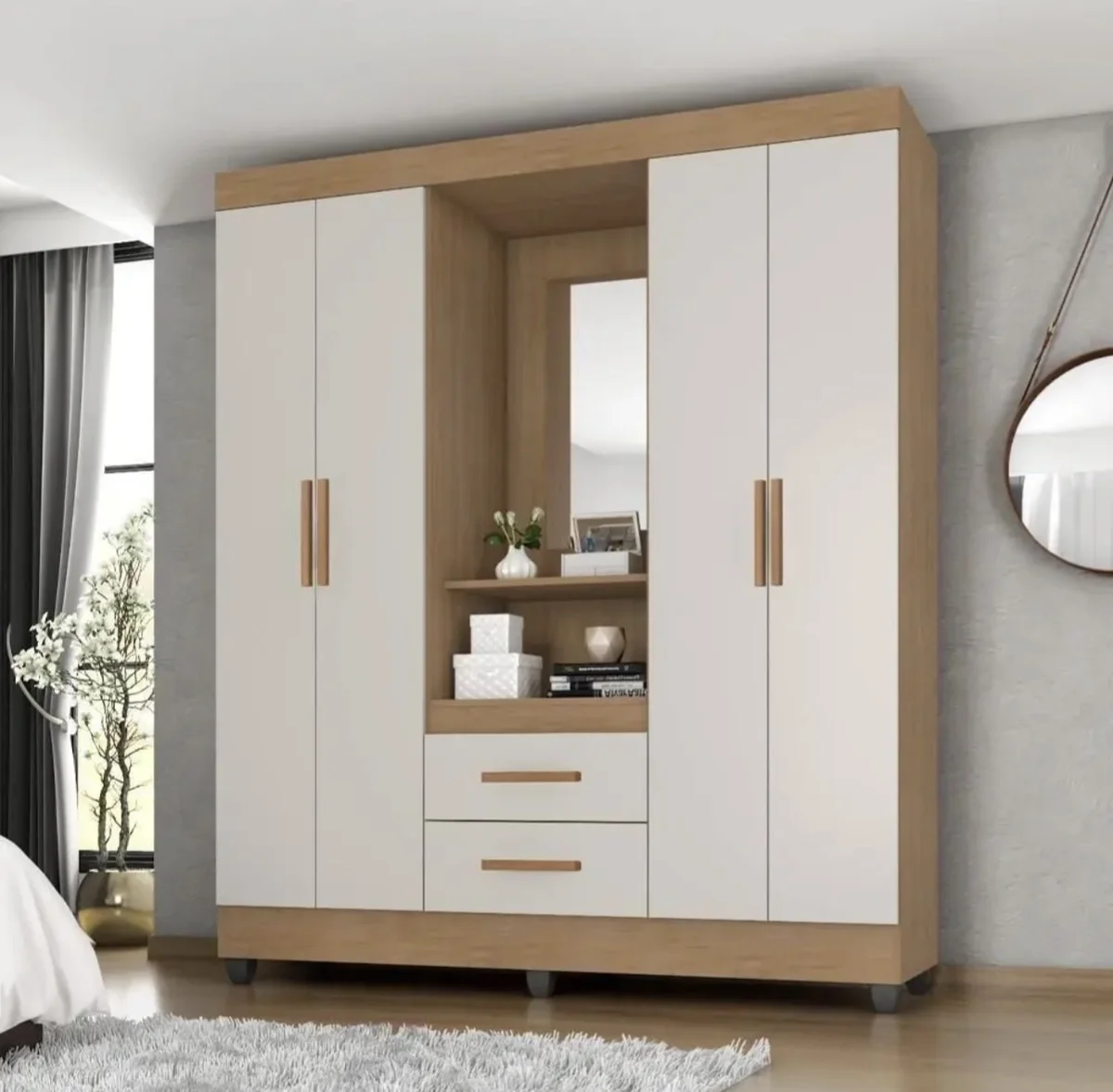 Guarda Roupa Casal Capela  Off White