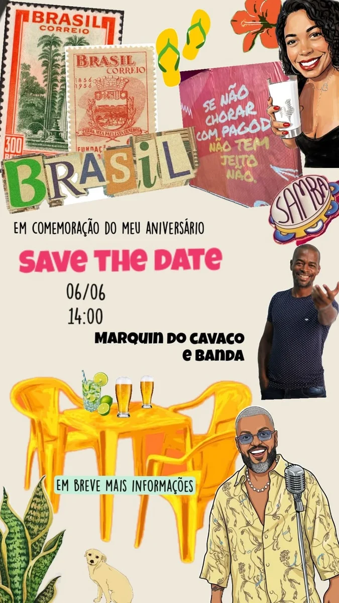 Save the date ("prévia de convite")